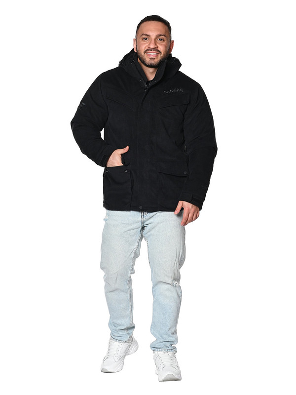 

Куртка мужская SNOW HEADQUARTER A-0183 черная XXL, Черный, A-0183