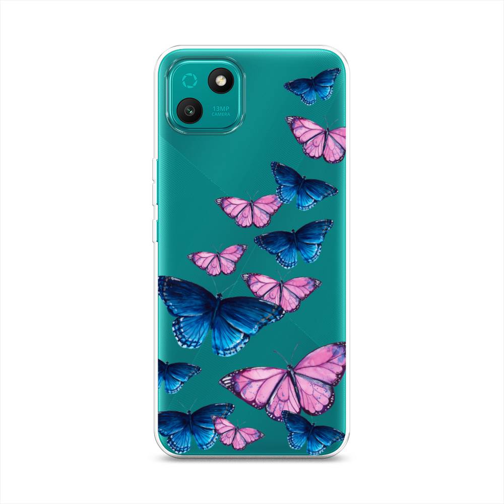 

Чехол Awog на Wiko T10 "Полет бабочек", Разноцветный
