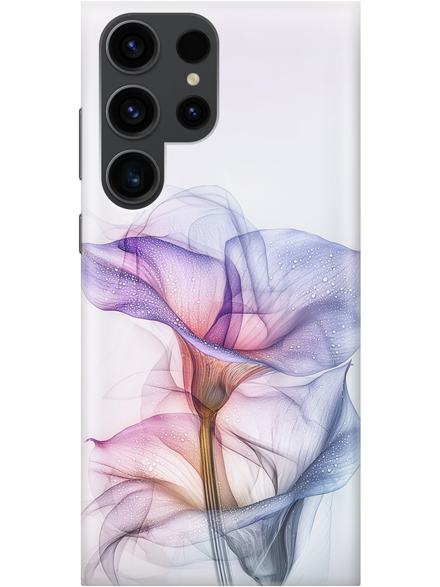 

Силиконовый чехол на Samsung Galaxy S23 Ultra с принтом "Прозрачные калы", Прозрачный;белый;серый;фиолетовый, 767959421