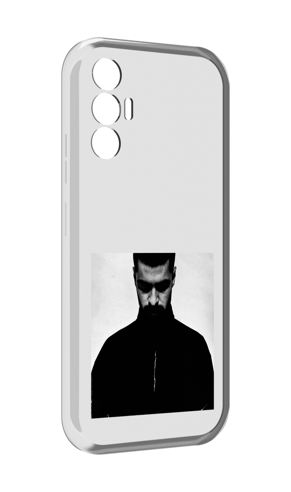 

Чехол MyPads Buster Keaton Miyagi мужской для Tecno Pova 3, Прозрачный, Tocco