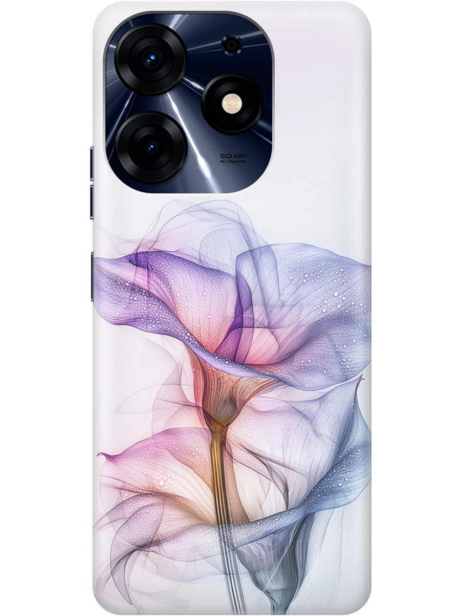 

Силиконовый чехол на Tecno Spark 10 Pro с принтом "Прозрачные калы", Прозрачный;белый;серый;фиолетовый, 768742621