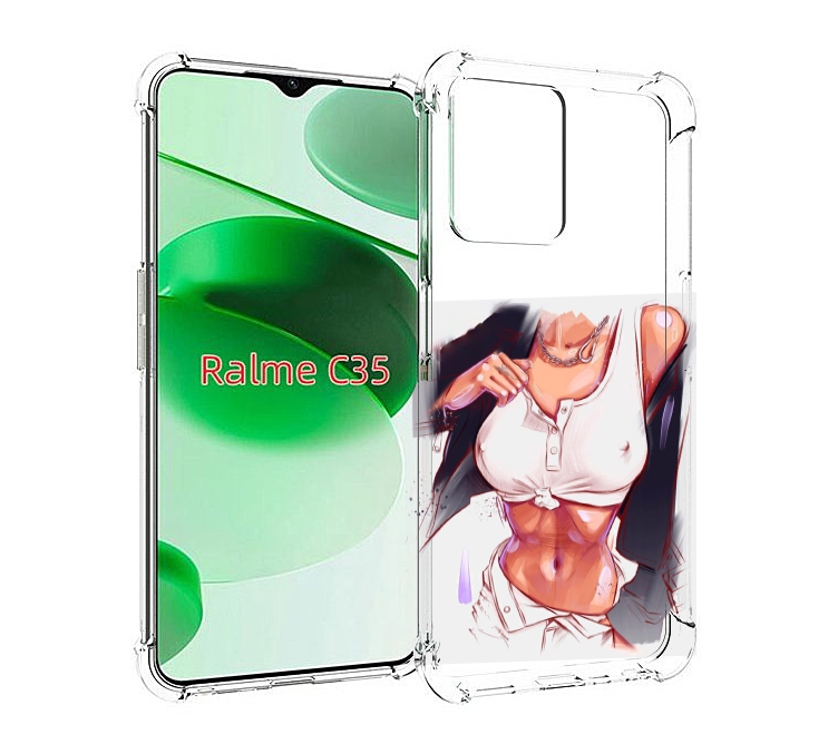

Чехол MyPads красивая-стройная-модель для Realme C35 / Narzo 50A Prime, Прозрачный, Tocco