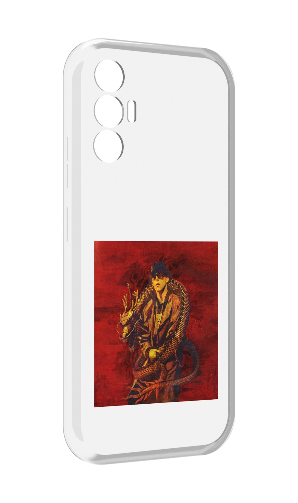 

Чехол MyPads Dragonborn Big Baby Tape для Tecno Pova 3, Прозрачный, Tocco