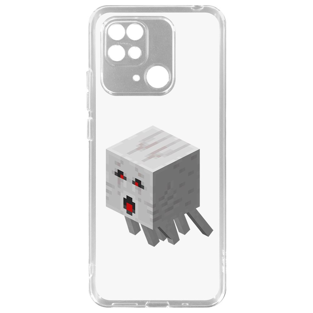 

Чехол-накладка Minecraft-Гаст для Xiaomi Redmi 10C, Прозрачный