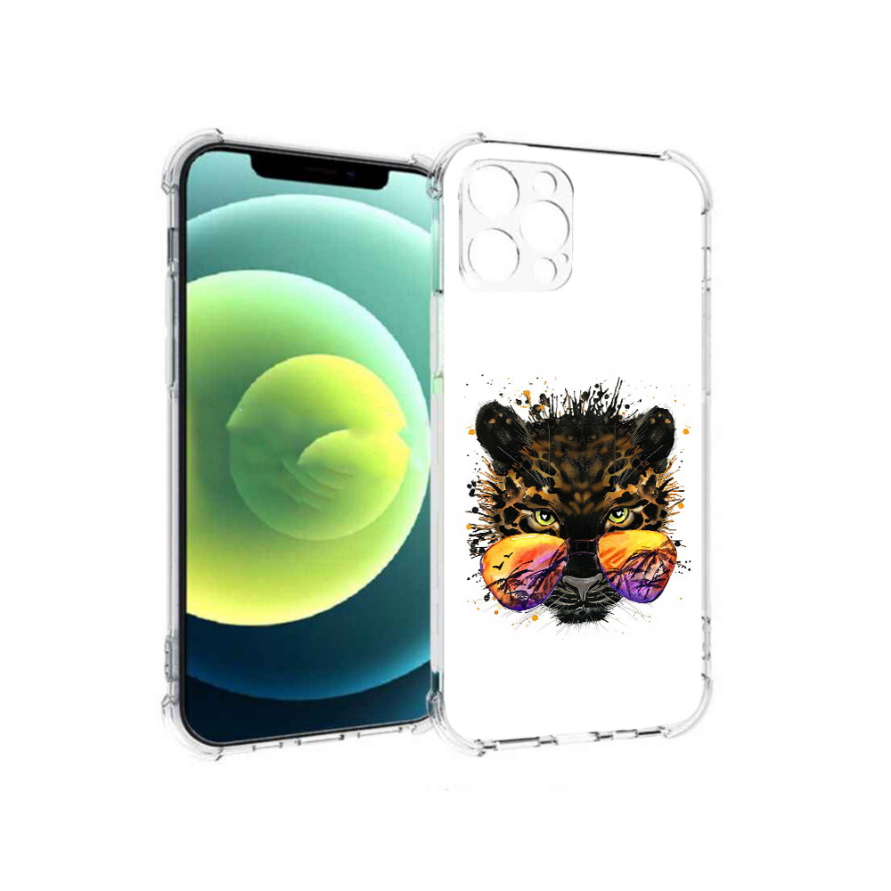 

Чехол MyPads Tocco для Apple iPhone 12 Pro тропический леопард (PT157529.613.649), Прозрачный, Tocco