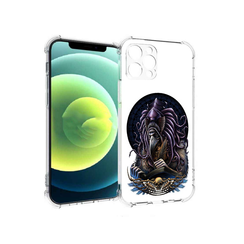 

Чехол MyPads Tocco для Apple iPhone 12 Pro умный ворон (PT157529.613.650), Прозрачный, Tocco