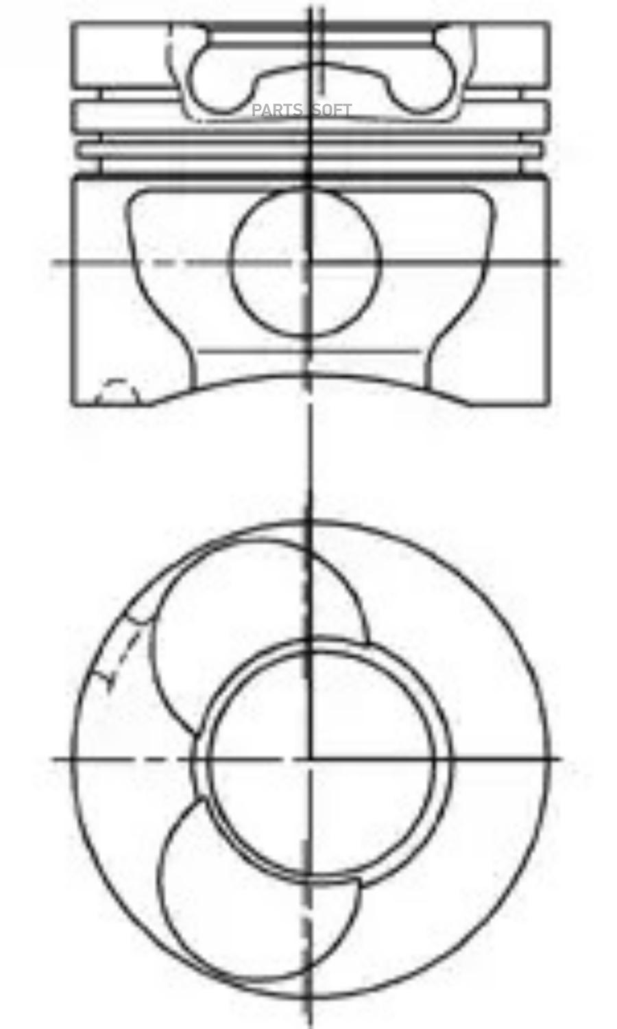 

Поршень KOLBENSCHMIDT +0.25