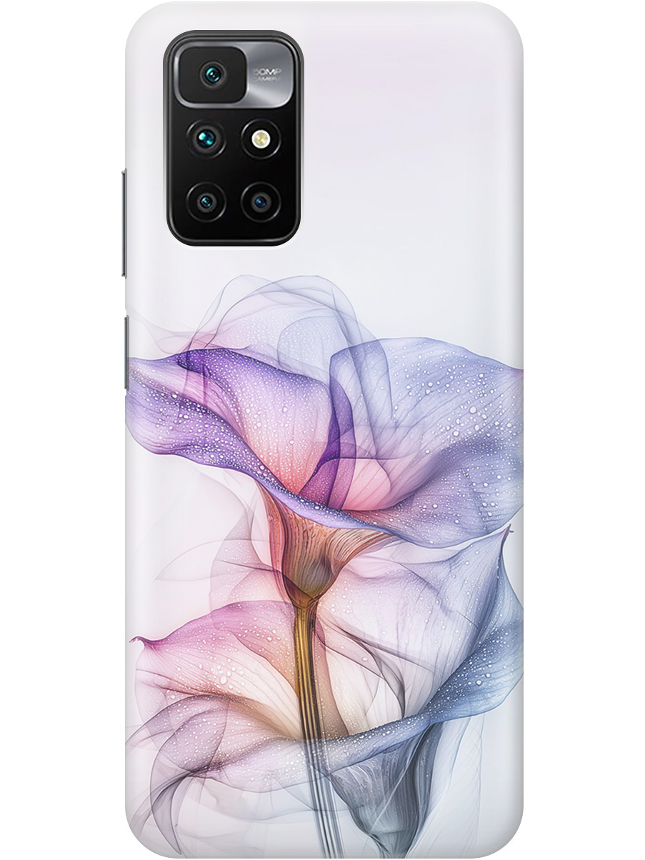 

Силиконовый чехол на Xiaomi Redmi 10 с принтом "Прозрачные калы", Прозрачный;белый;серый;фиолетовый, 731907121