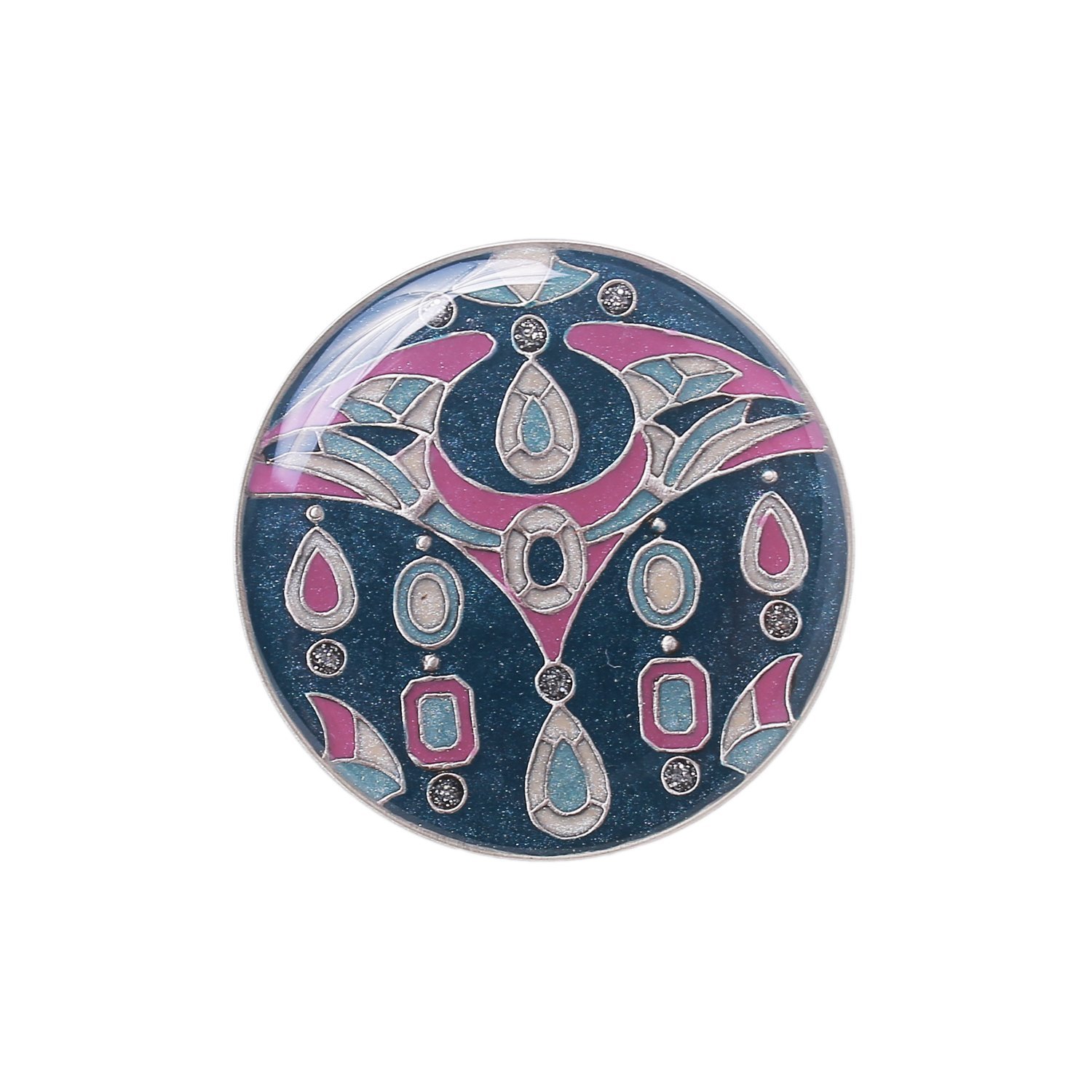 

Брошь из бижутерного сплава/бронзы с эмалью Clara Bijoux F75633-3 G, F75633-3 G