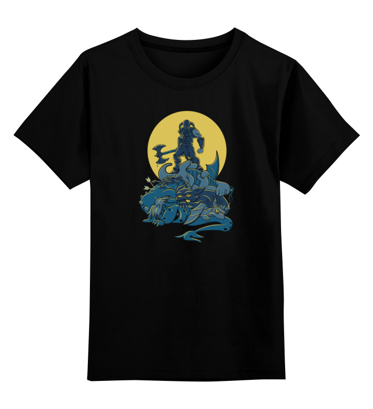 

Футболка детская Printio Скайрим. довакин цв. черный р. 152, Скайрим. довакин