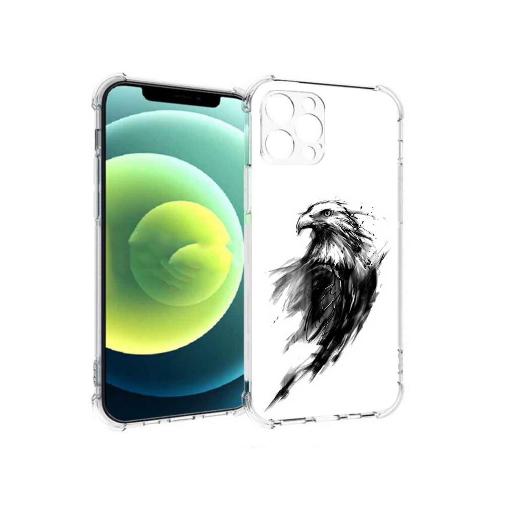 

Чехол MyPads Tocco для Apple iPhone 12 Pro чб птица (PT157529.613.670), Прозрачный, Tocco