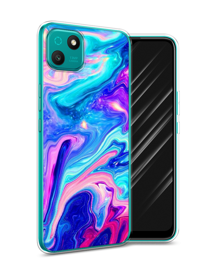 

Чехол Awog на Wiko T10 "Потеки краски", Разноцветный