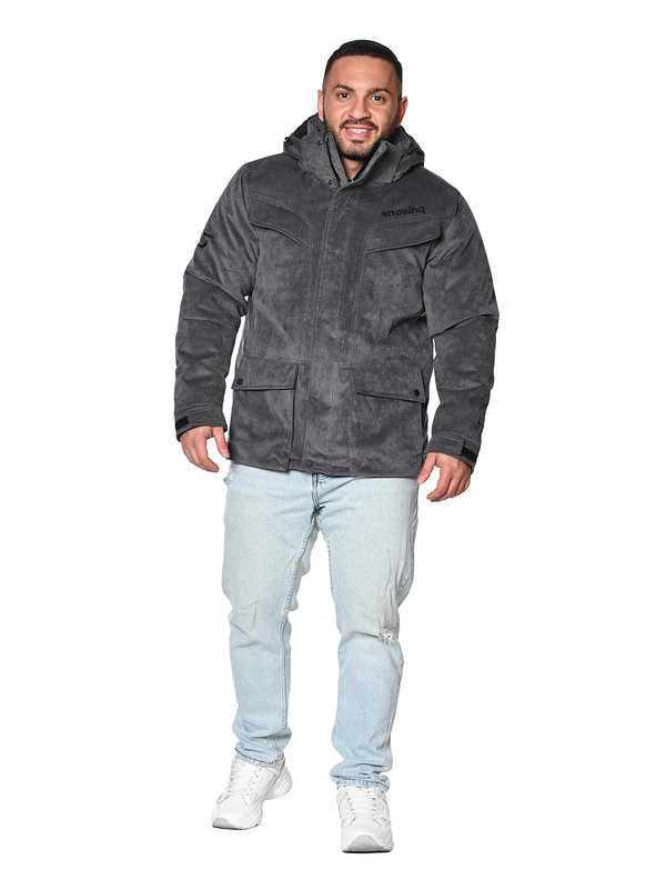 

Куртка мужская SNOW HEADQUARTER A-0183 серая XXL, Серый, A-0183