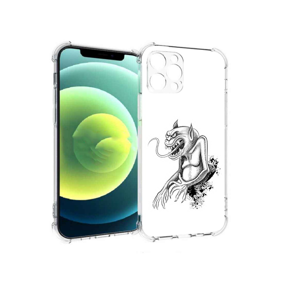 

Чехол MyPads Tocco для Apple iPhone 12 Pro чорт (PT157529.613.692), Прозрачный, Tocco