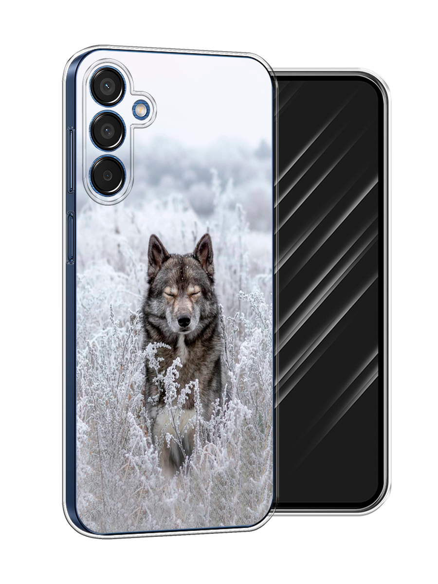 

Чехол Awog на Samsung Galaxy M15 5G "Волк в поле", Белый;черный, 2109550-1