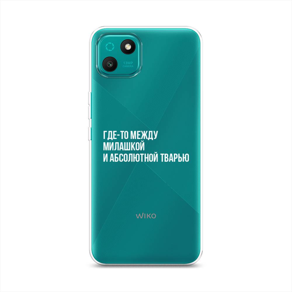 

Чехол Awog на Wiko T10 "Почти милашка", Белый;прозрачный