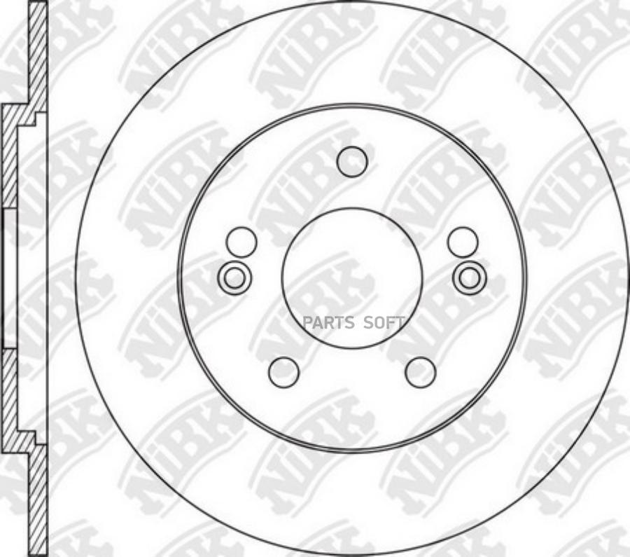 

Диск тормозной HYUNDAI i40 (11-) задний (R17) (1шт.) NIBK