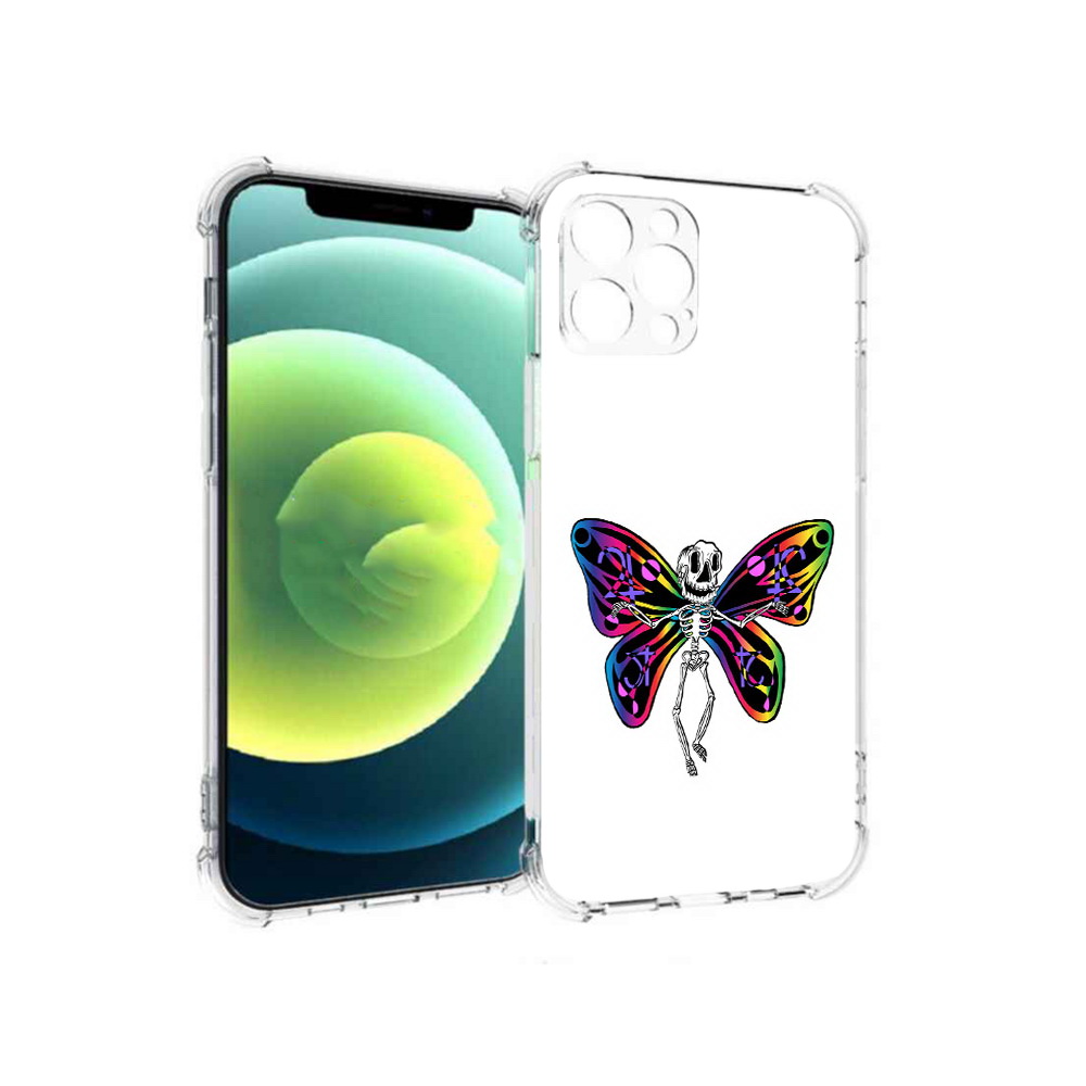 

Чехол MyPads Tocco для Apple iPhone 12 Pro эффект бабочки (PT157529.613.701), Прозрачный, Tocco