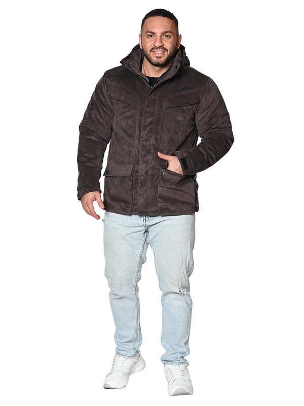 

Куртка мужская SNOW HEADQUARTER A-0183 коричневая 3XL, Коричневый, A-0183