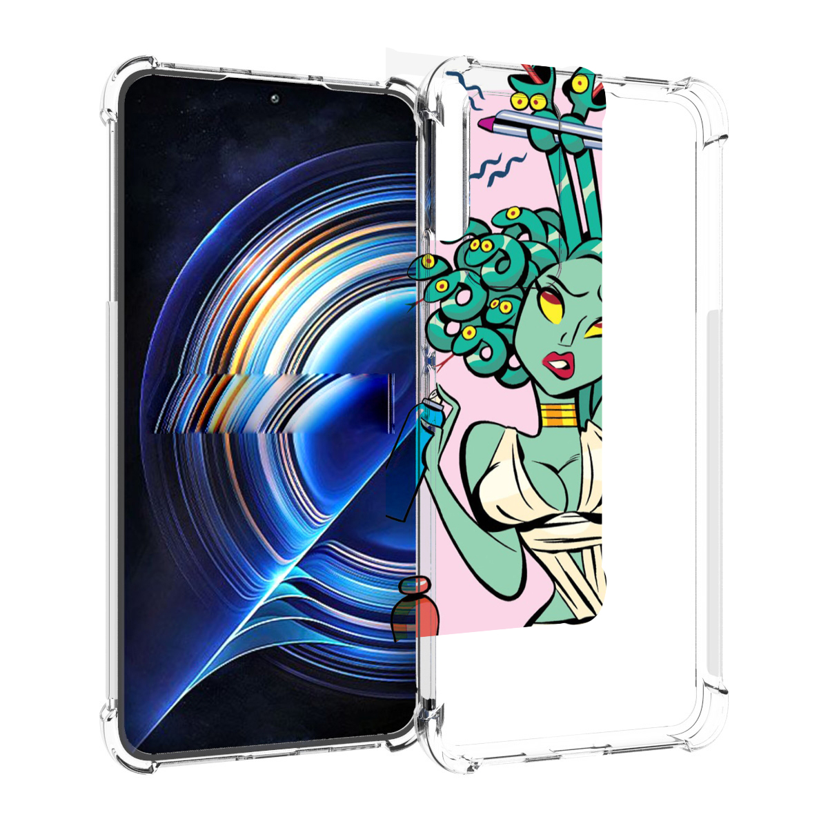 

Чехол MyPads медуза расчесывается женский для Tecno Camon 19 Neo, Прозрачный, Tocco