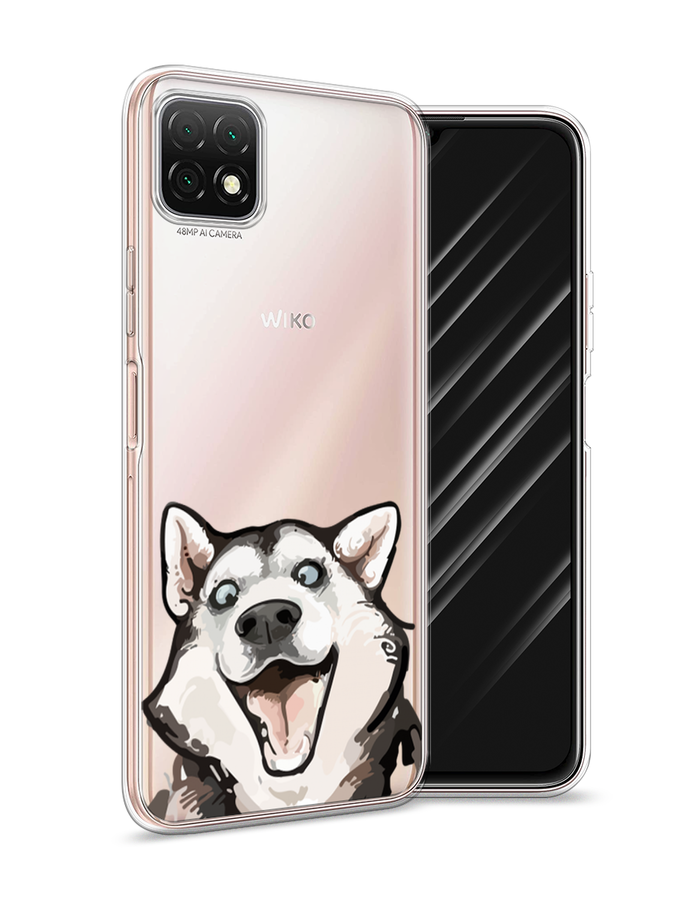

Чехол Awog на Wiko T3 "Радостный хаски", Разноцветный