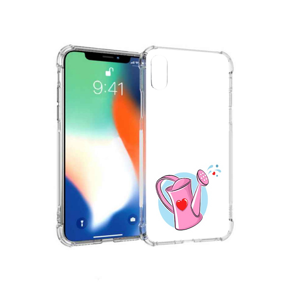 

Чехол MyPads Tocco для Apple iPhone XS Max Лейка любви 14 февраля (PT117540.614.103), Прозрачный, Tocco