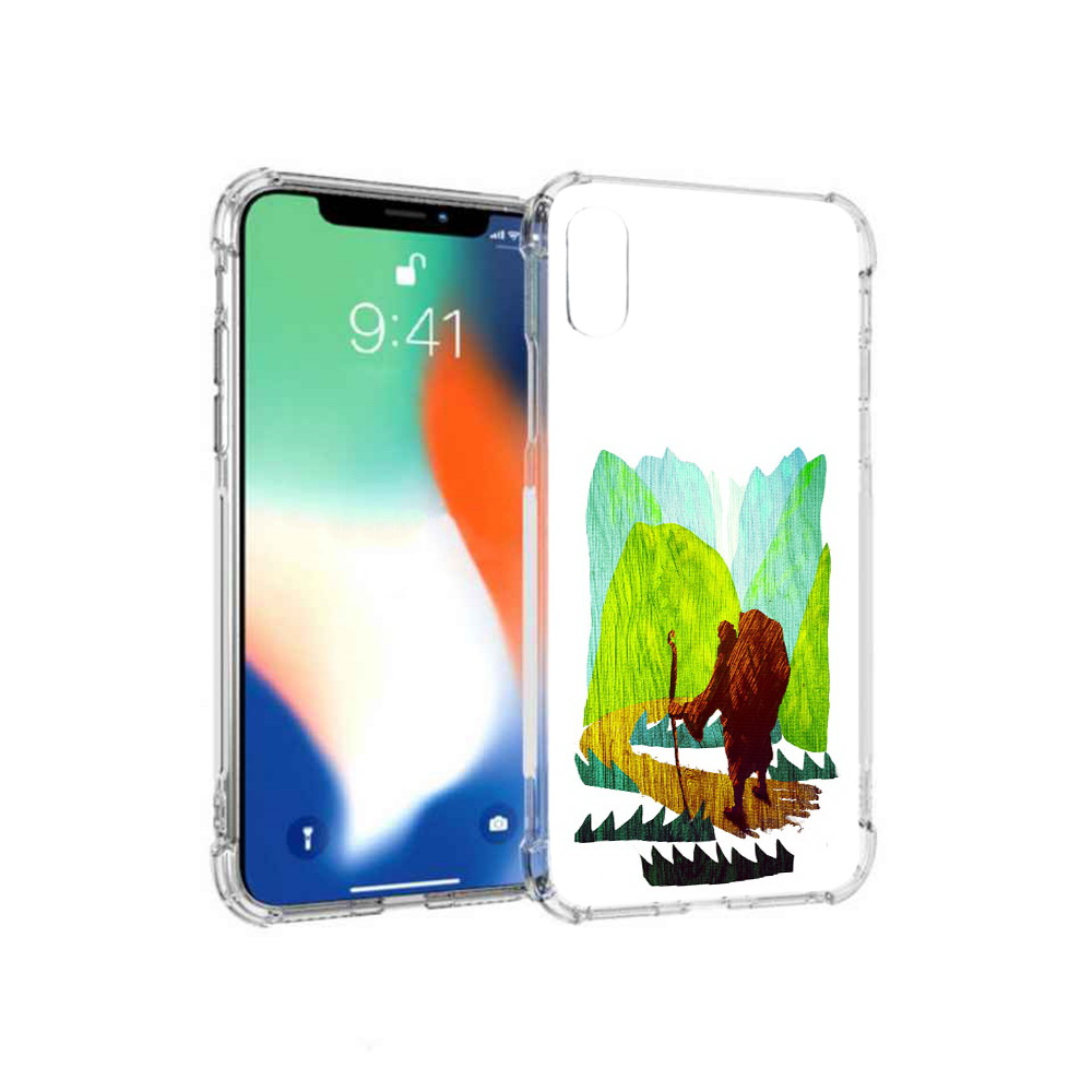 

Чехол MyPads Tocco для Apple iPhone XS Max Лесная тропа (PT117540.614.106), Прозрачный, Tocco