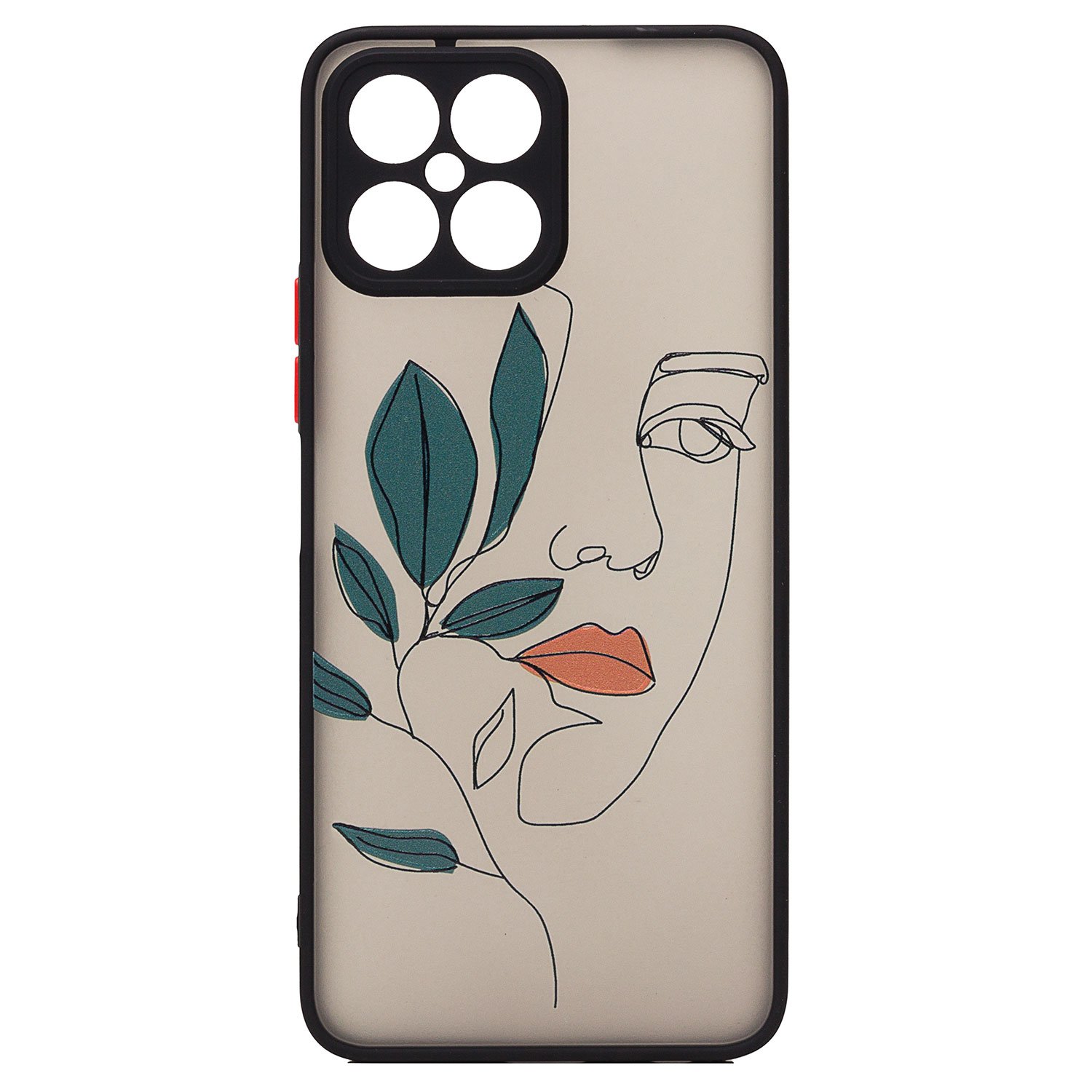 

Чехол Honor X8 (TFY-LX1) пластиковый (рис. 057/007), Черный