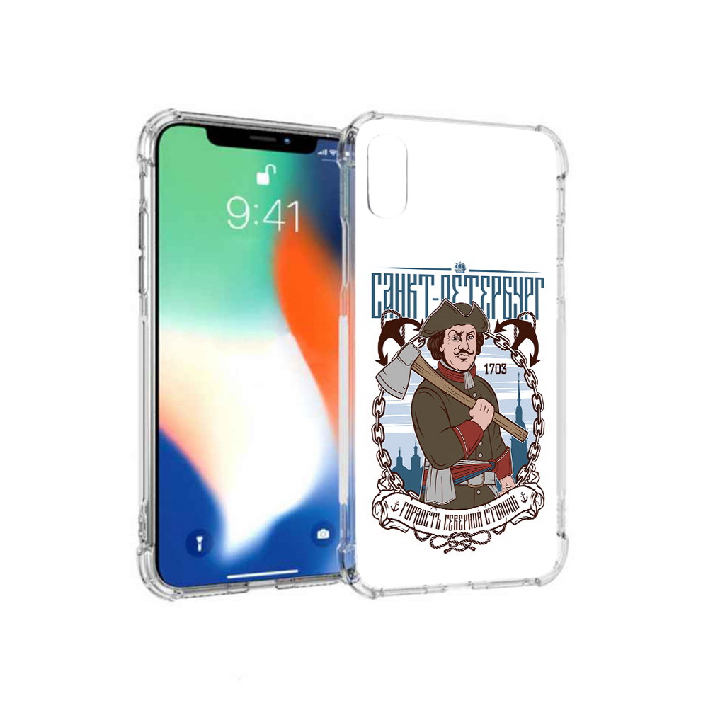 

Чехол MyPads Tocco для Apple iPhone XS Max Петр первый (PT117540.614.134), Прозрачный, Tocco
