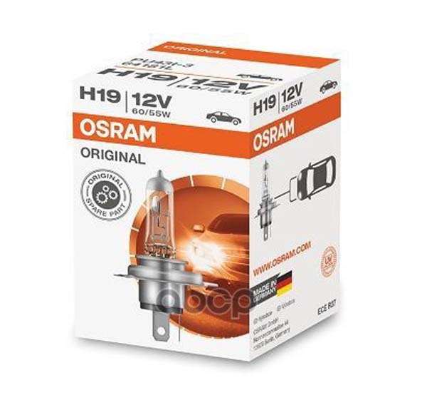 

Osram Автолампа H19 (60/55W 12V) Original Line 1шт 64181L