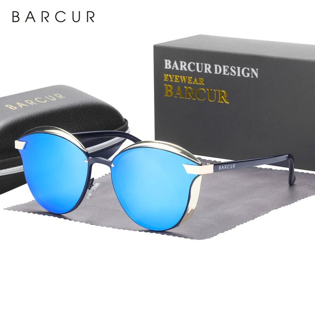 Солнцезащитные очки женские BARCUR EYE WEAR голубые