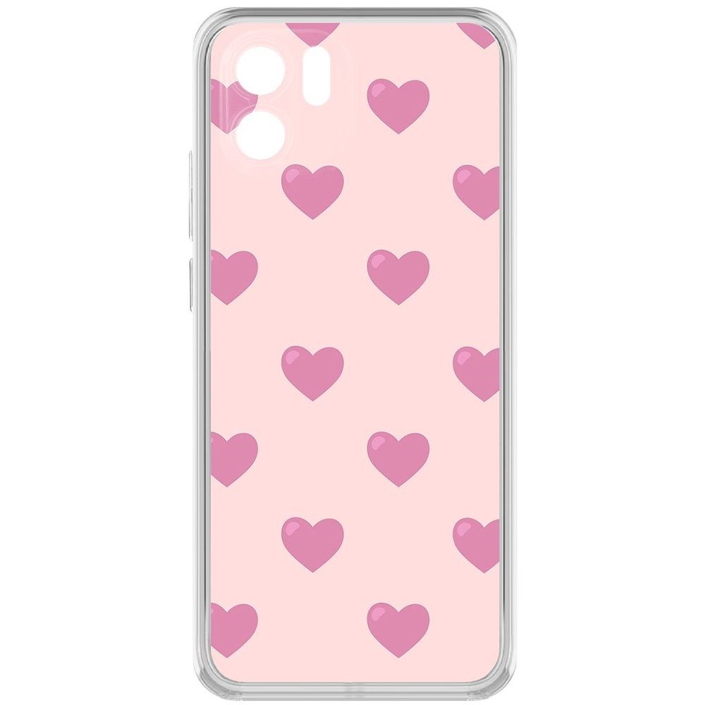 

Чехол-накладка Кейс Пурпурные сердца для Xiaomi Redmi A1