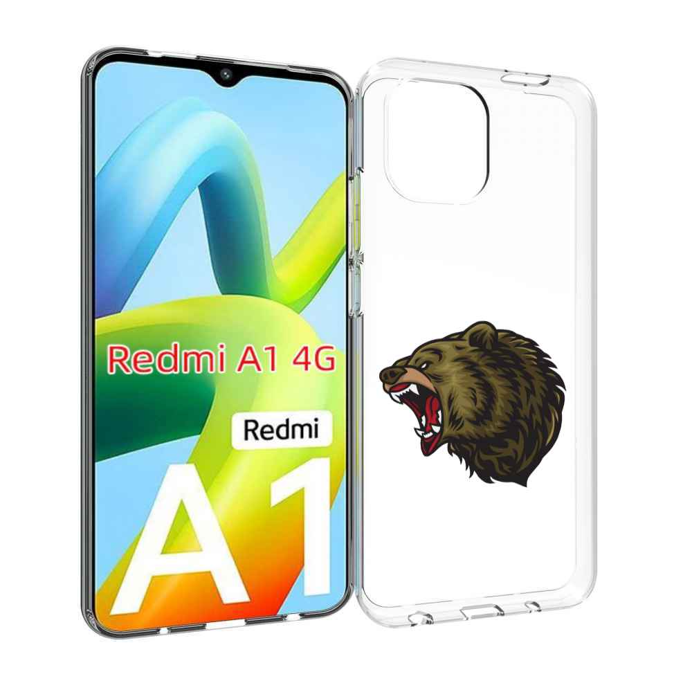 

Чехол MyPads Голова-медведь для Xiaomi Redmi A1, Прозрачный, Tocco