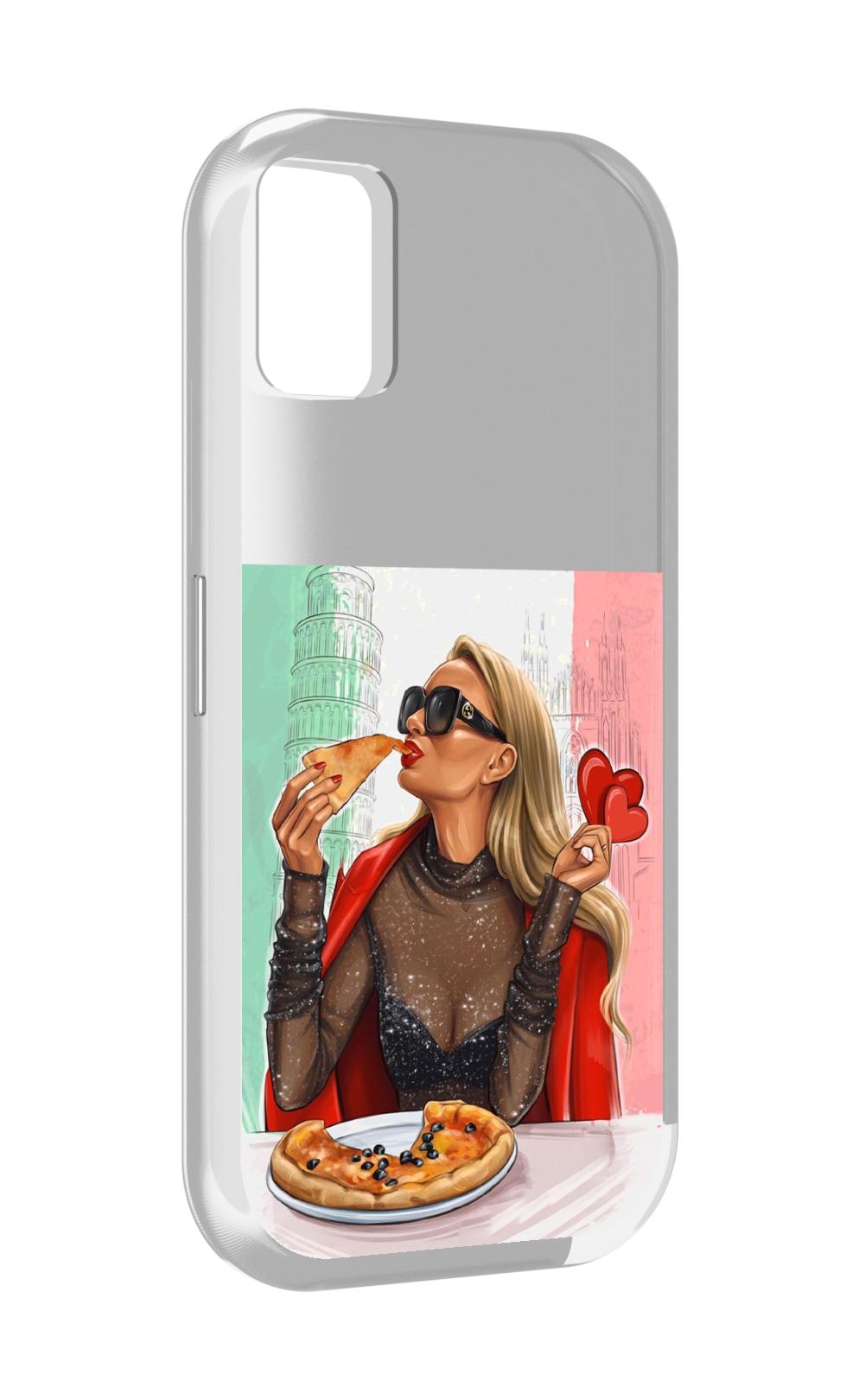 

Чехол MyPads любительница-пиццы женский для UMIDIGI A11, Прозрачный, Tocco