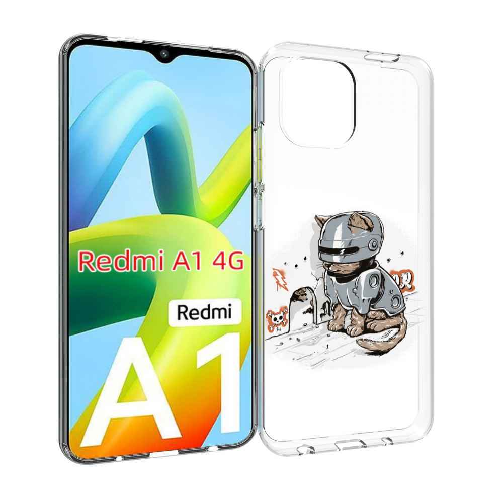 

Чехол MyPads Грозный кот для Xiaomi Redmi A1, Прозрачный, Tocco