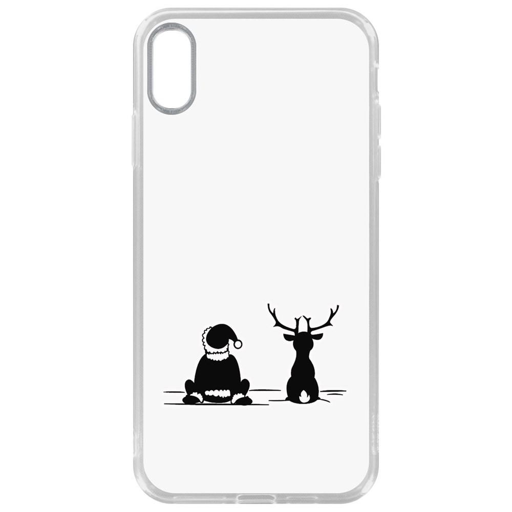 

Чехол-накладка Krutoff Clear Case Мечтатели для iPhone XS Max, Прозрачный