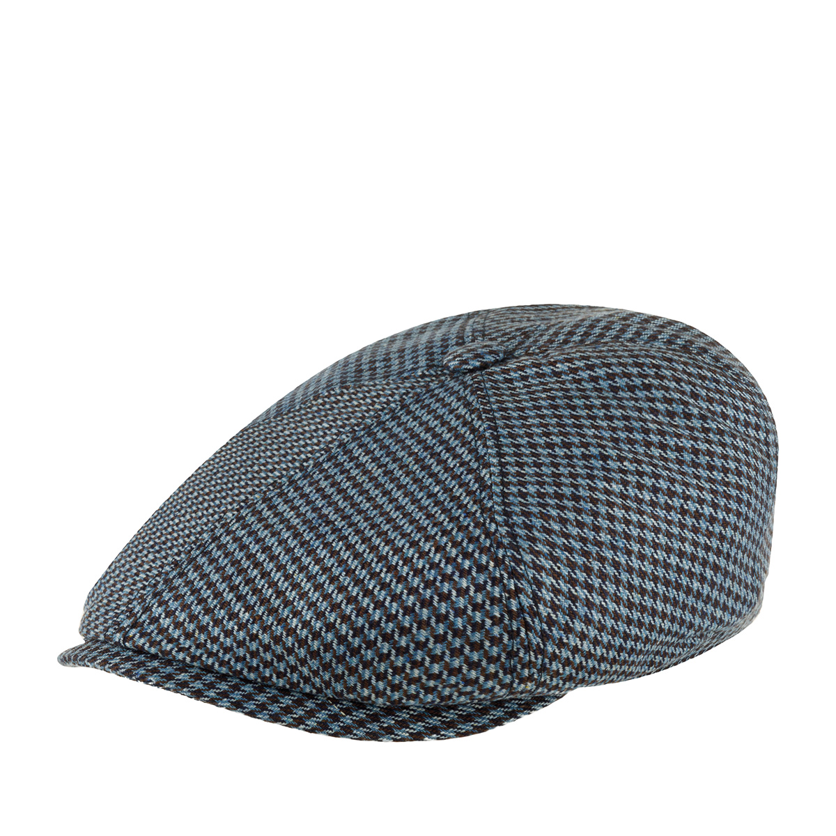 Кепка шестиклинка унисекс Stetson 6642201 6-PANEL CAP SILK HOUNDSTOOTH темно-синяя, р.57