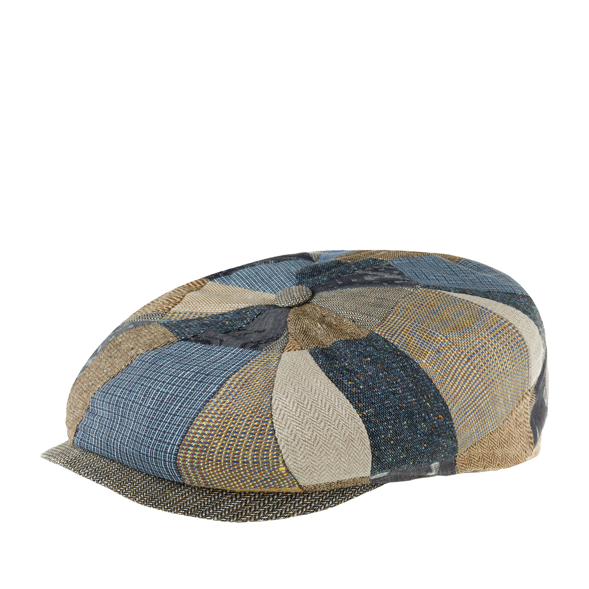 

Кепка унисекс Stetson 6843908 HATTERAS PATCHWORK синяя/бежевая, р.55, Разноцветный, 6843908 HATTERAS PATCHWORK