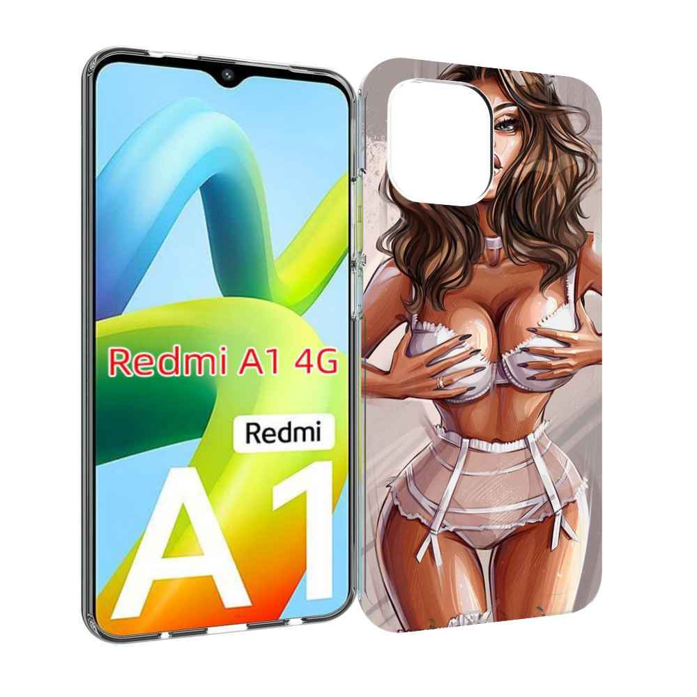 

Чехол MyPads Девушка-в-кружевном для Xiaomi Redmi A1, Прозрачный, Tocco