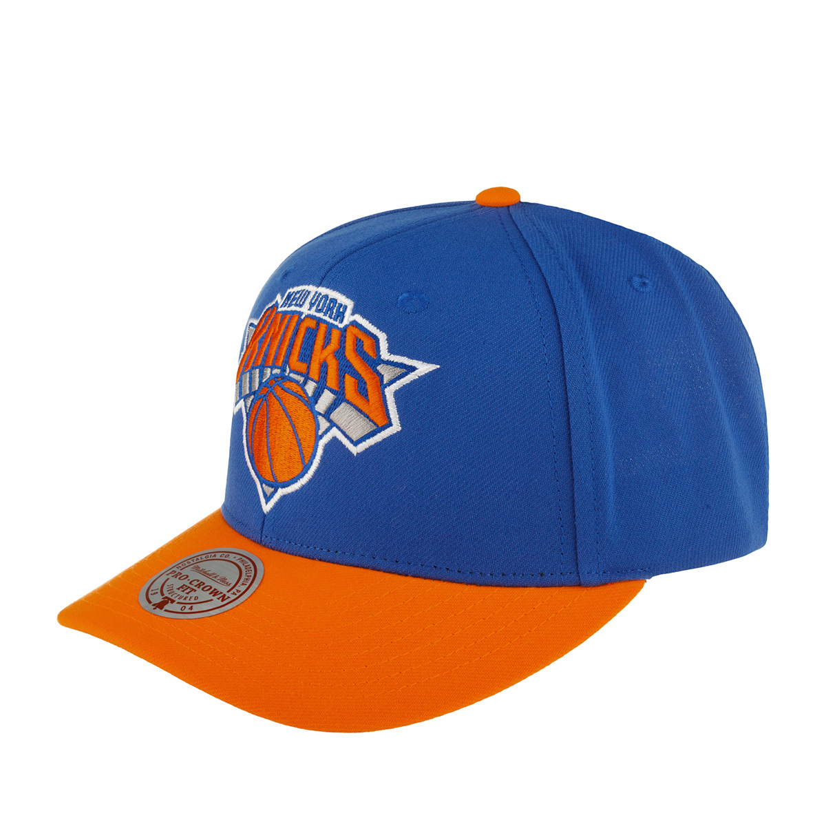 

Бейсболка унисекс Mitchell & Ness 6HSSSH21399-NY New York Knicks синяя/оранжевая, Синий, 6HSSSH21399-NY New York Knicks NBA