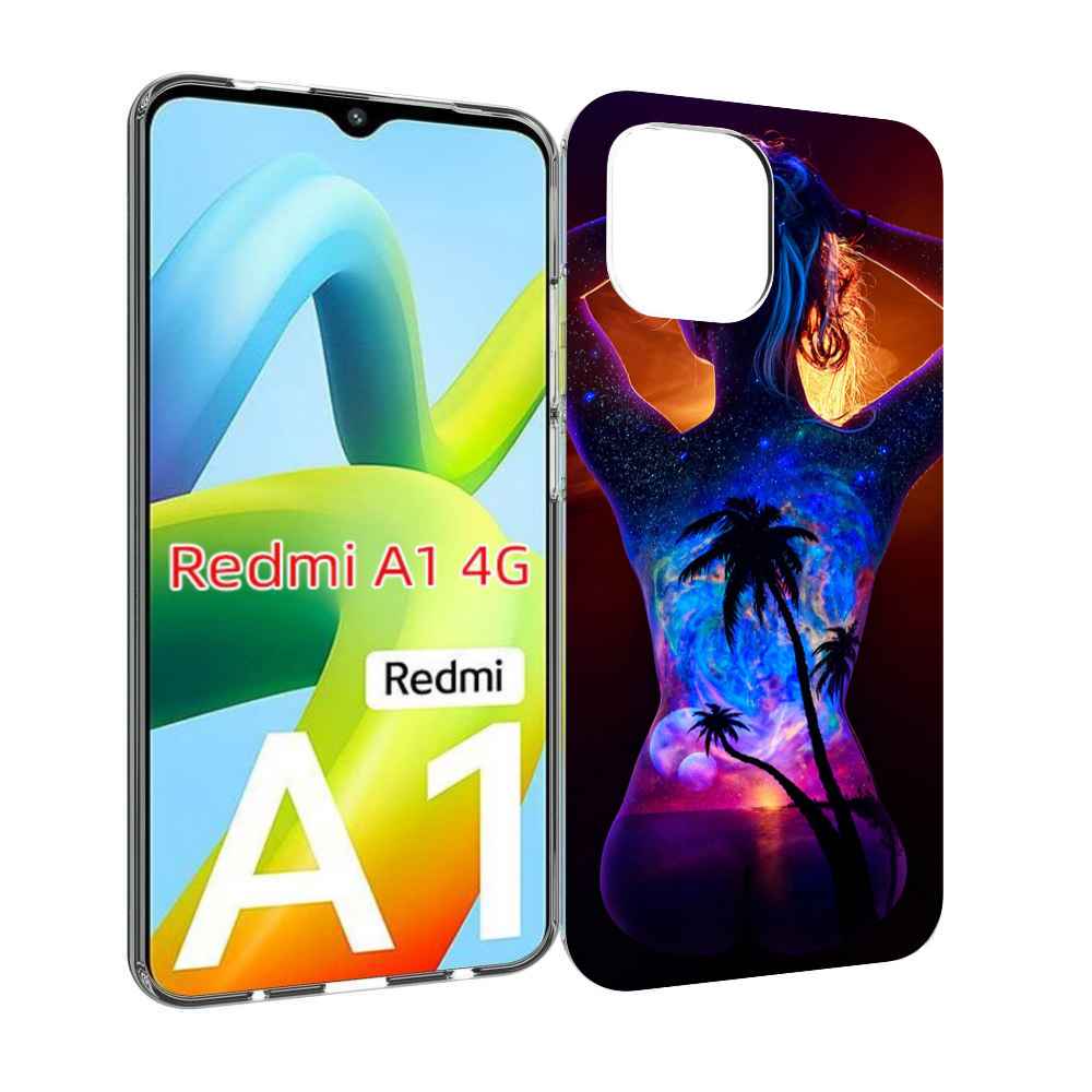 

Чехол MyPads Девушка-и-пальмы женский для Xiaomi Redmi A1, Прозрачный, Tocco