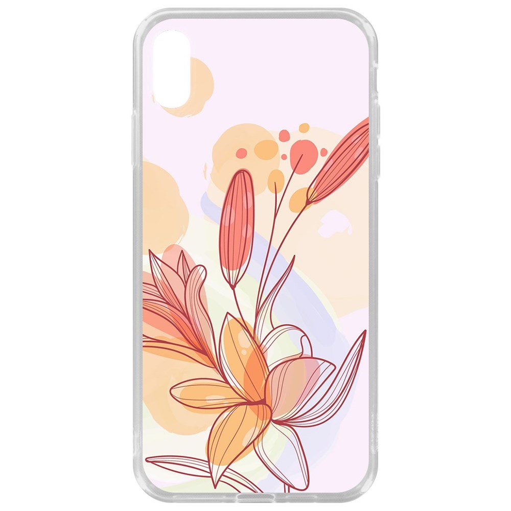 

Чехол-накладка Krutoff Clear Case Фантазия для iPhone XS Max, Прозрачный
