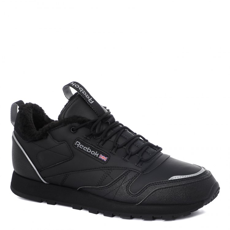 

Кроссовки мужские Reebok CL LEATHER MU_2418844 черные 40.5 EU, CL LEATHER MU_2418844