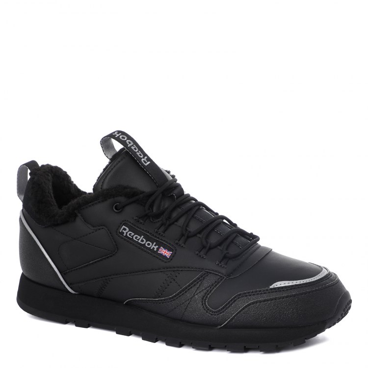 фото Кроссовки мужские reebok cl leather mu_2418844 черные 41 eu