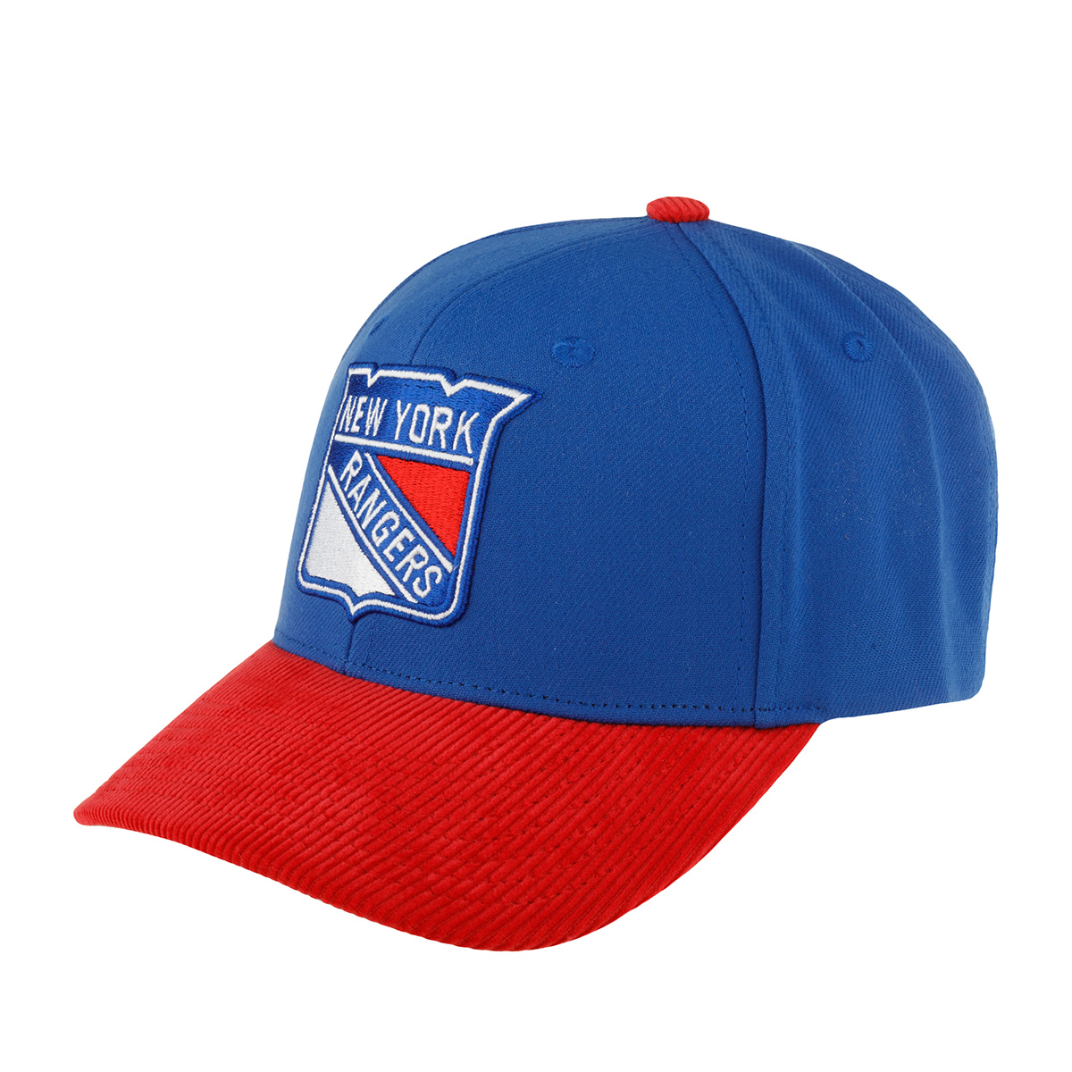 Бейсболка унисекс Mitchell & Ness HP7974-NYA New York Rangers NHL синяя/красная, one size Mitchell&Ness синий