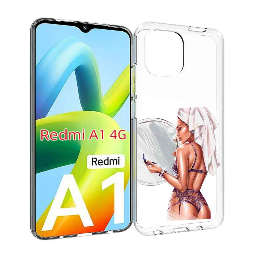 Чехол MyPads Девушка-с-полотенцем женский для Xiaomi Redmi A1