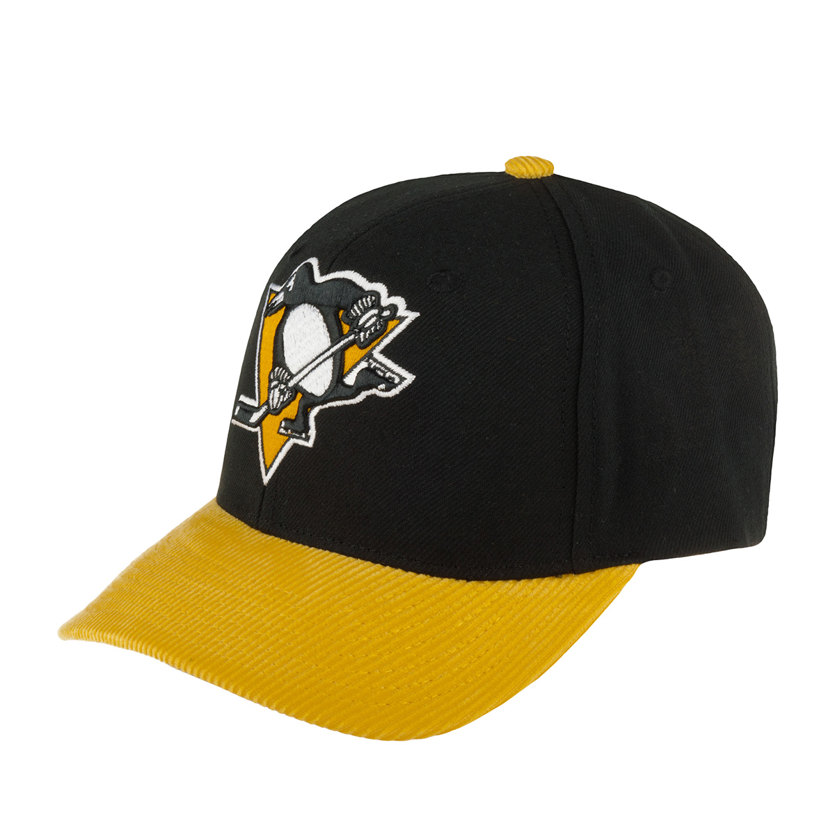 Бейсболка унисекс Mitchell & Ness HP7974-PPE Pittsburgh Penguins черная/желтая, one size Китай черный