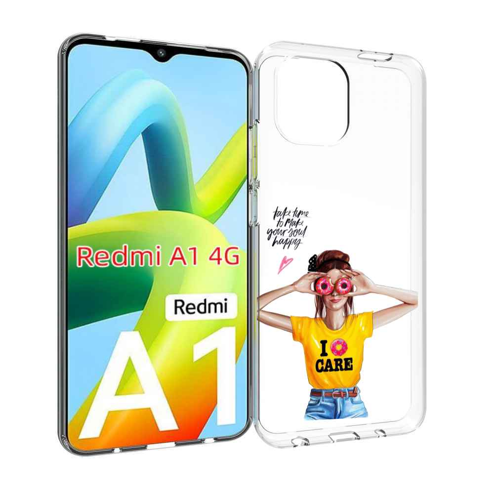 

Чехол MyPads Девушка-с-пончиками женский для Xiaomi Redmi A1, Прозрачный, Tocco