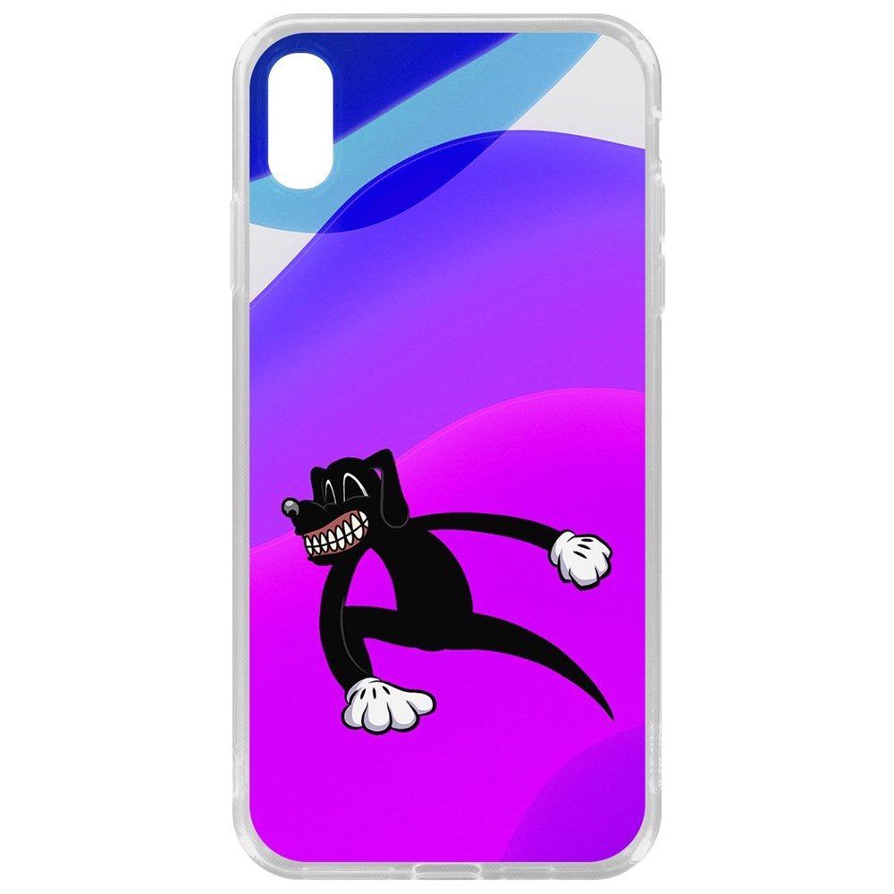 

Чехол-накладка Krutoff Clear Case Хаги Ваги - Картун Дог для iPhone XS Max, Прозрачный