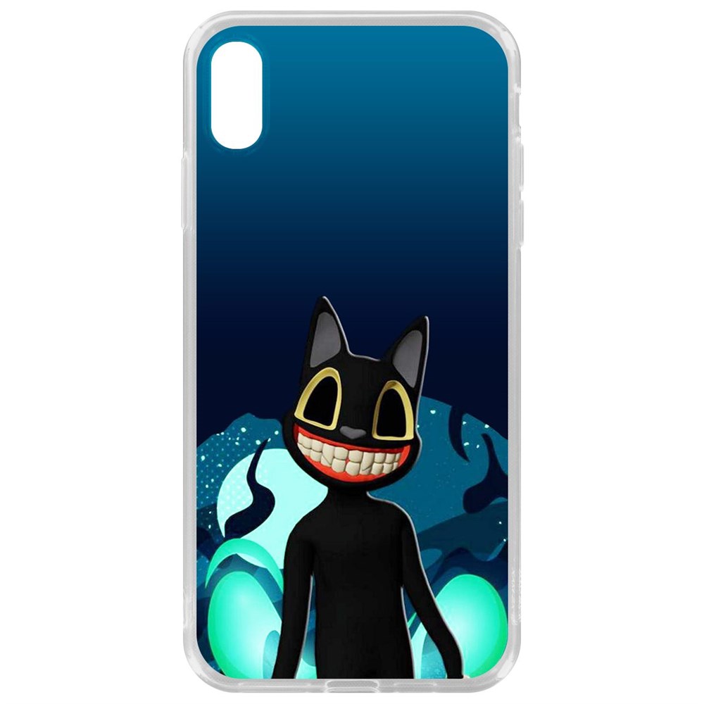 

Чехол-накладка Krutoff Clear Case Хаги Ваги - Картун Кэт для iPhone XS Max, Прозрачный